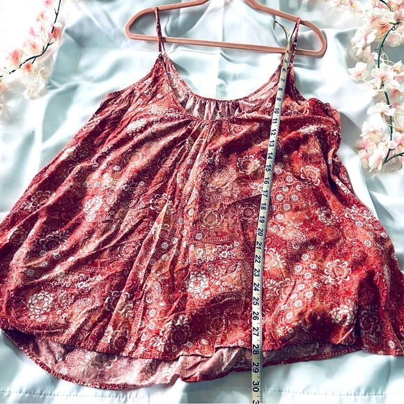 Bohemian Aztec Print Swing Spaghetti Strap Tank Top - Picture 6 of 8